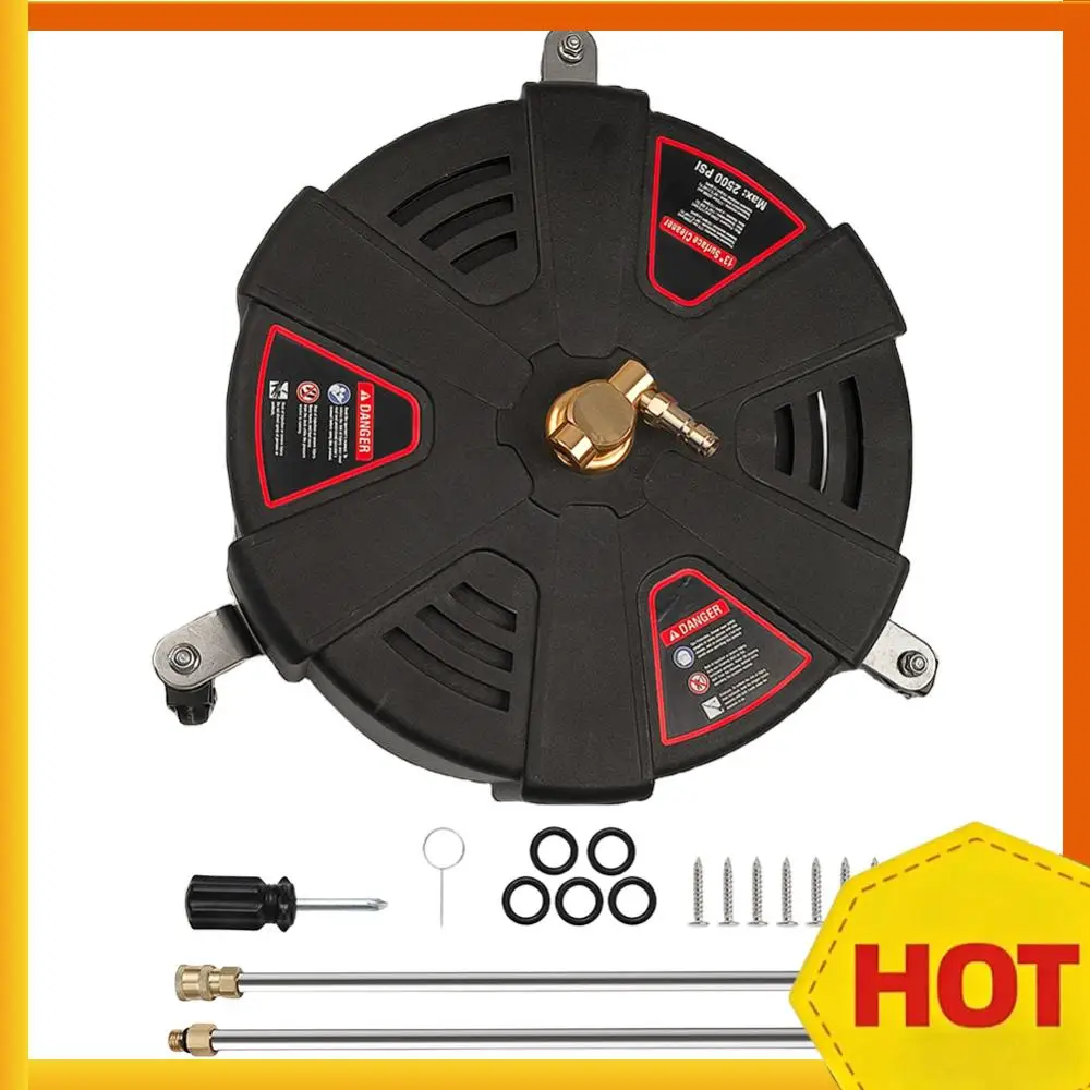 

Мощная мойка высокого давления с удлинительной палочкой Скруббер для пола 1/4 Быстроразъемная насадка для очистки поверхностей 2500 фунтов на квадратный дюйм с 3 колесами