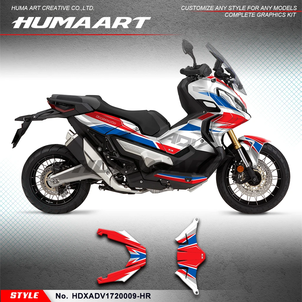 HUMAART Restyle Graphics Sticker Sheet for Honda X-ADV 750 X ADV 2017 2018 2019 2020 Refurbish, HDXADV1720009-HR