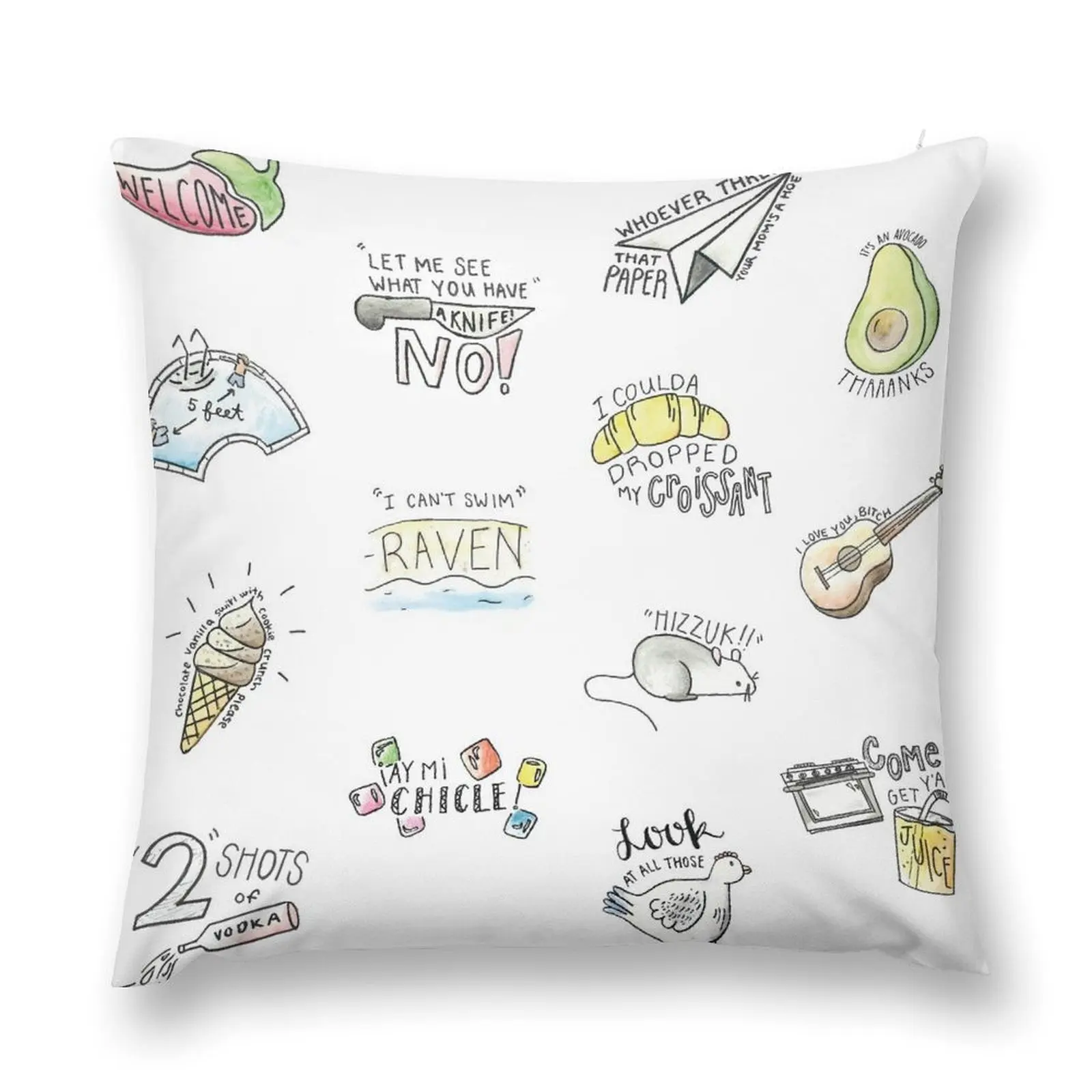 Vine Compilation Throw Pillow covers for pillows Christmas Pillow Covers sleeping pillows pillow