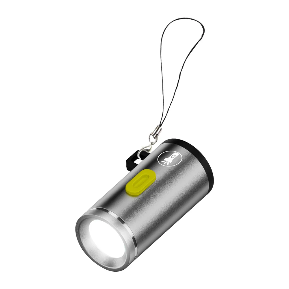 BORUiT Super Mini lampe de poche LED 230LM monocouche torche Extra petite lanterne de Camping