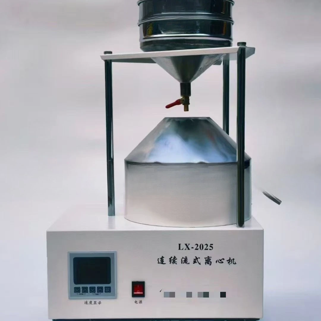 The new standard for continuous flow centrifuges for asphalt and asphalt mixtures is easy to operate