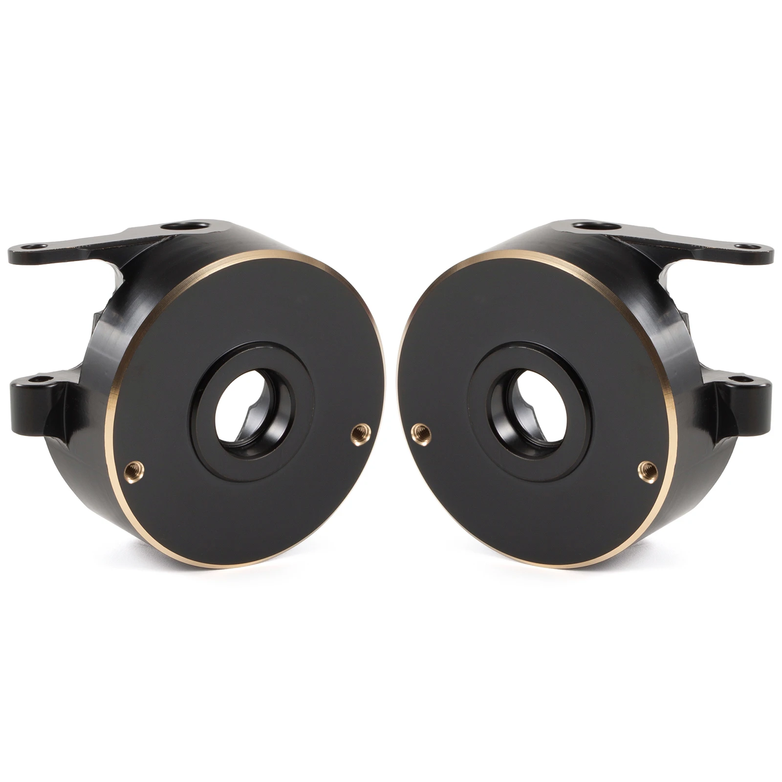 CNC Brass Steering Knuckle Weights for Vanquish F10 F10T D44 HD44 SCX10 II Rockjock F9 Straight Axle VS4-10 RC Crawler Parts