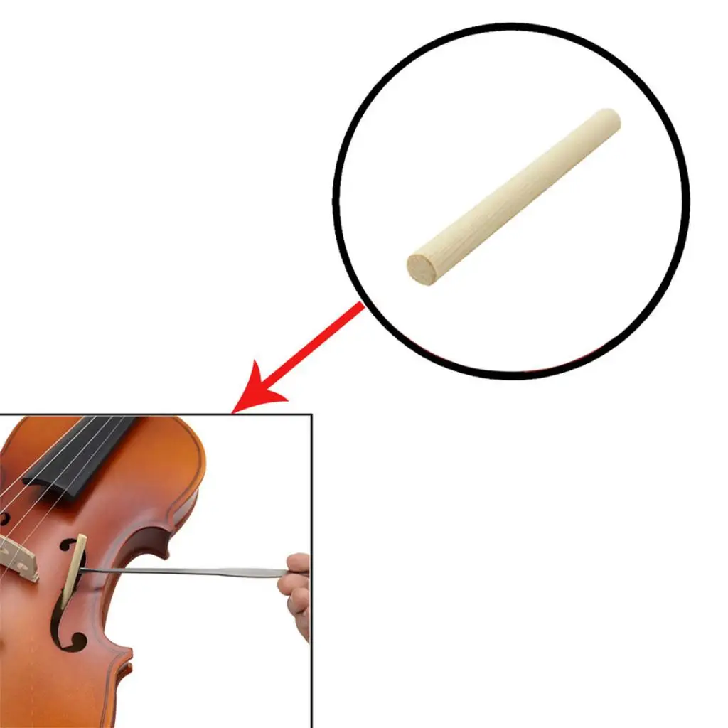 4/4 Violin Fiddle Replacement Accessory Bridge Chinrest Soundpost Screws for Music Instrument DIY