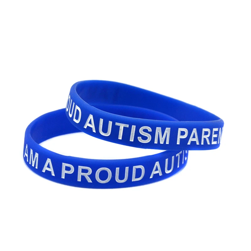 1 PC Autism Awareness Motivational Silicone Wristband I Am A Proud Autism Parent