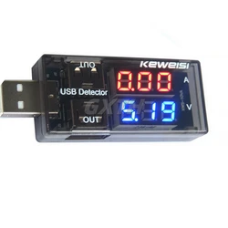 Dual Digital USB Current Voltage Charging Tester Battery Voltmeter Ammeter Charger Mobile Power Charging