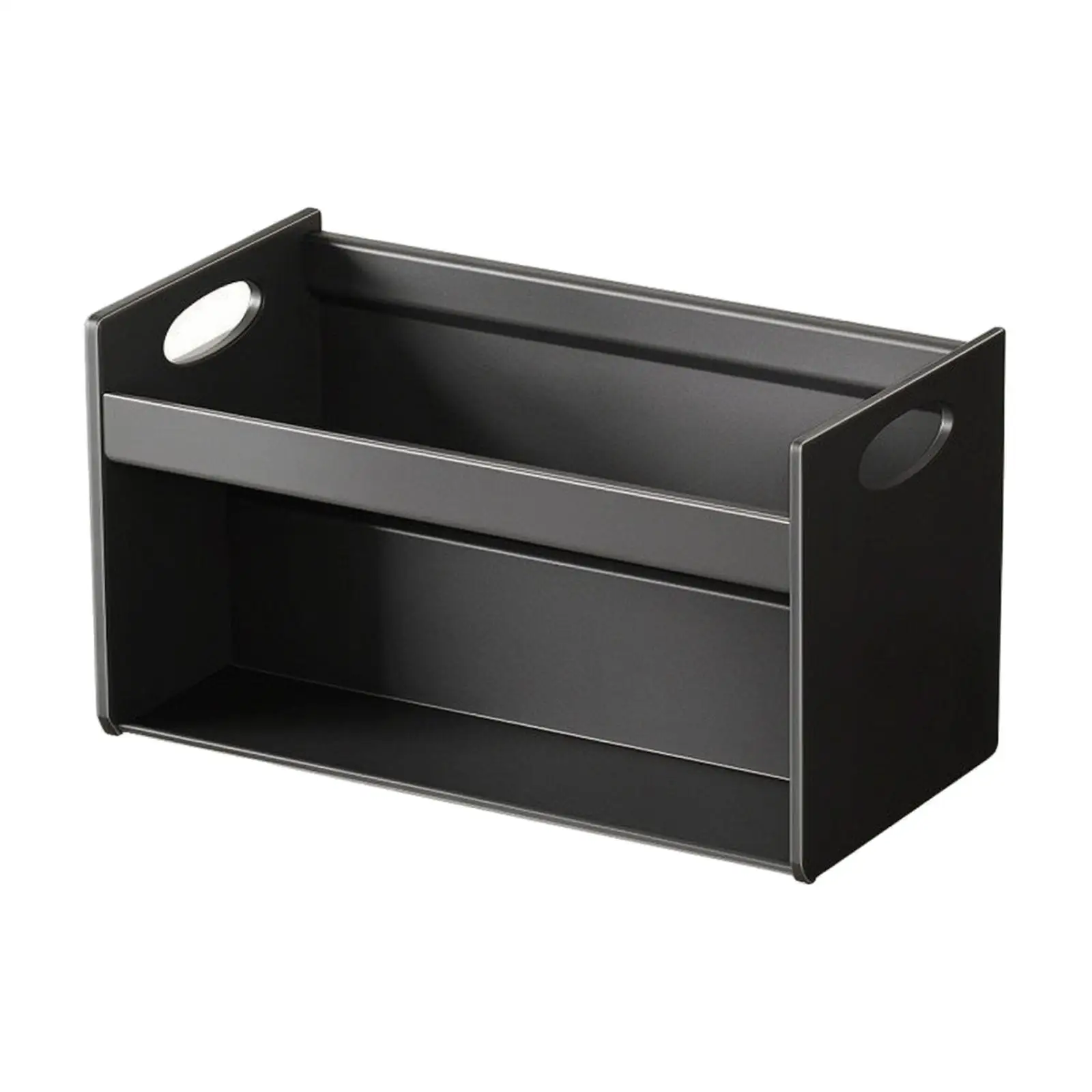 High Carbon Steel Spice Rack Two Tier Kitchen Storage Organizer Black for Countertop Wall Mounted Seasoning Holder