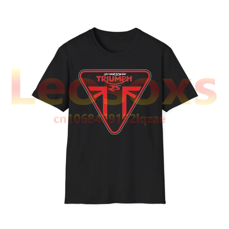 Venta caliente de los hombres de manga corta T-triumphs street triple unisex estilo suave camiseta de algodón puro casual deportes camiseta S-6XL