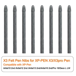 X3 / X3Pro Plus Felt Replacement Nibs 10 Pieces for XP-Pen Artist10 2nd/Artist12 2nd /Artist13 2nd/Artist16 2nd/Pro 16/Deco L LW