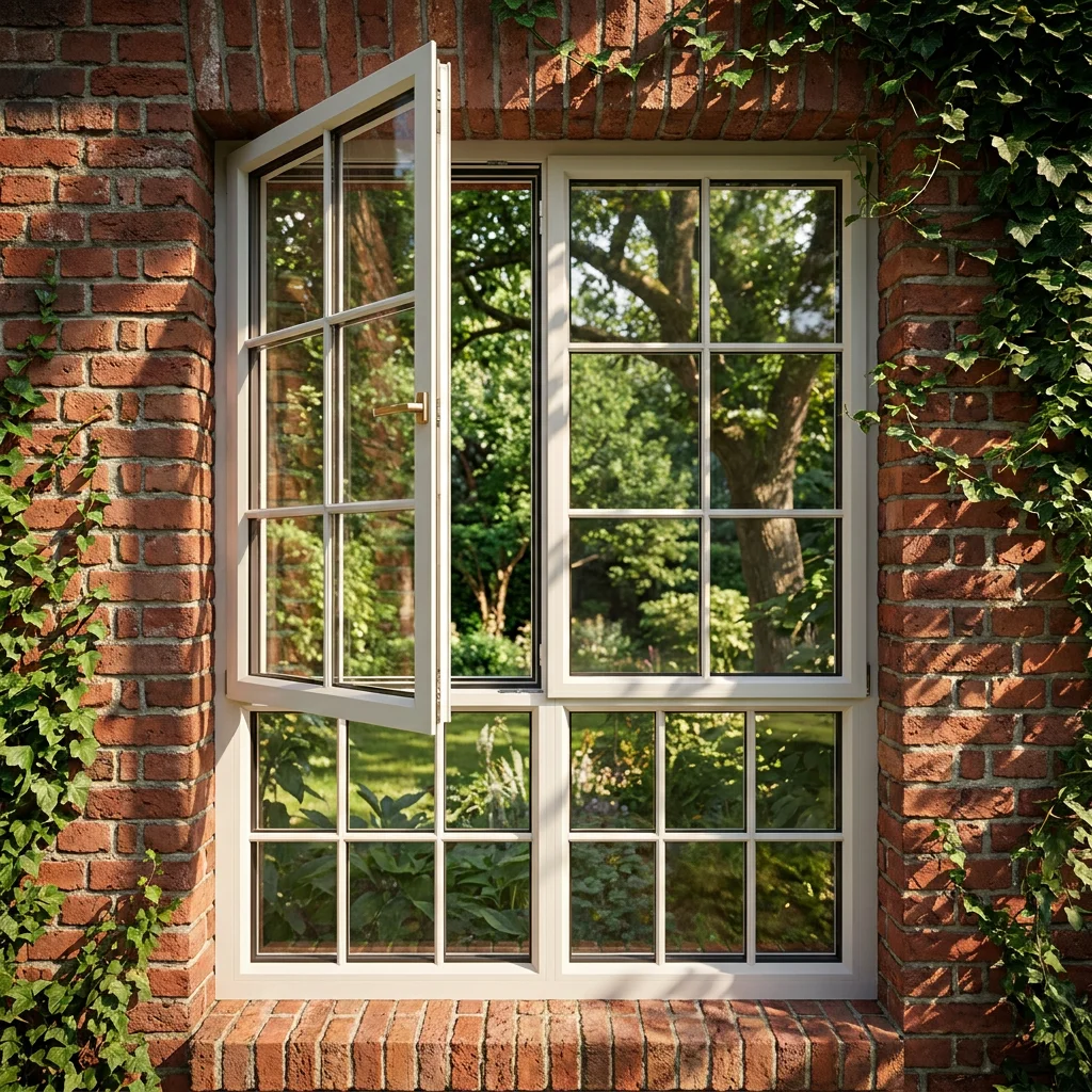 High Quality Aluminium Thermal Break Glass Window Large Sized Panoramic Hinged Windows Durable Soundproof Casement Windows
