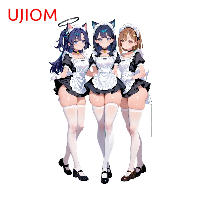 UJIOM Blue Archive Hayase Yūka Asuma Toki Wall Sticker Seductive Multiple Maid Lala Series Decal Unique Computer Case Home Decor