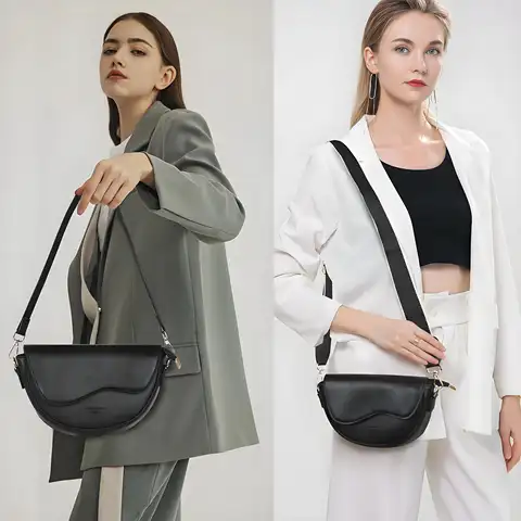 Crossbody Bags for Women,Trendy Shoulder Vegan Leather Handbags, Satchel Purse with Adjustable Wide Vintage Strap