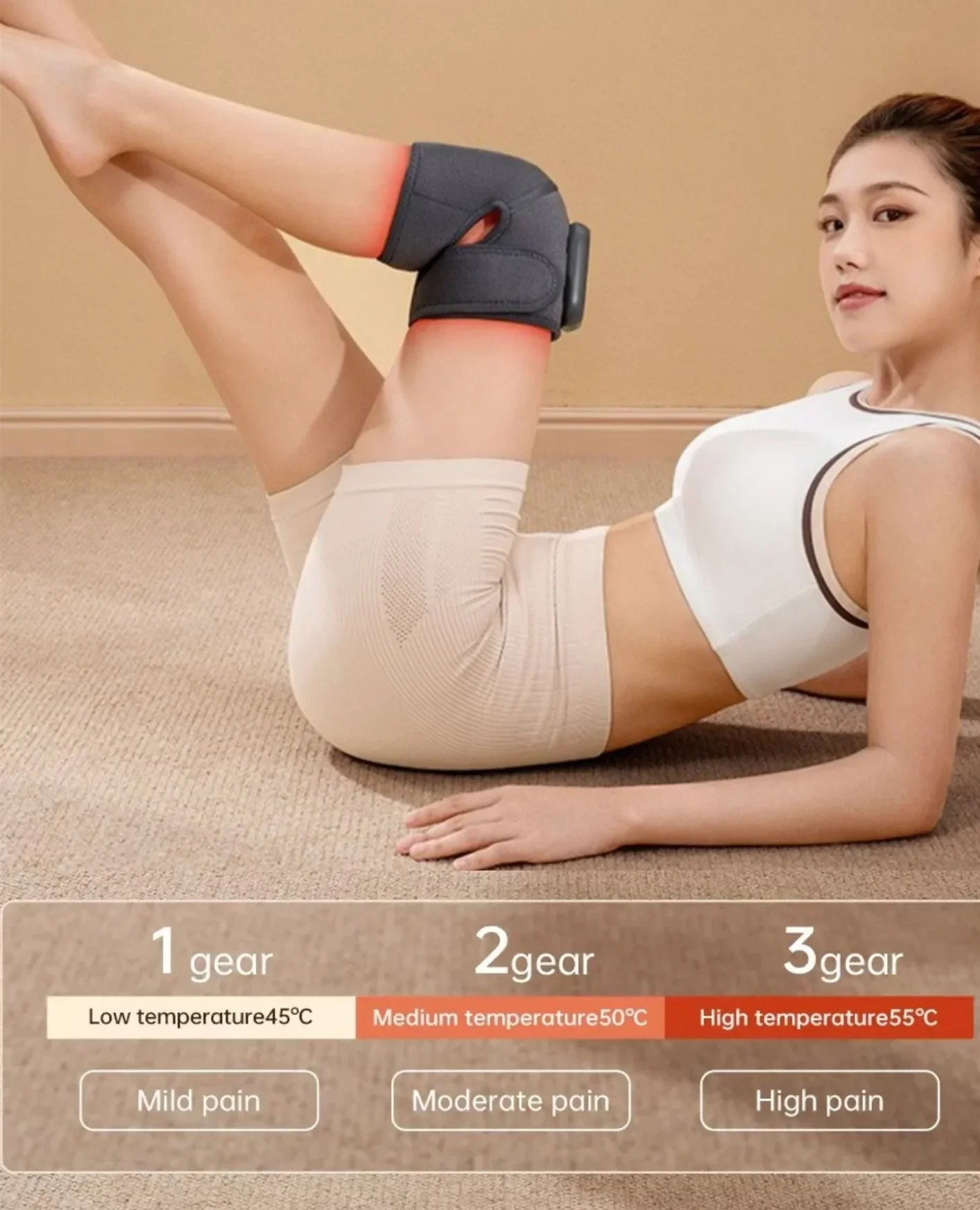 2025Heated Knee Brace Wrap Pad Dual-use  heating and  vibration electric massager for knee cold , pain scapulohumeral