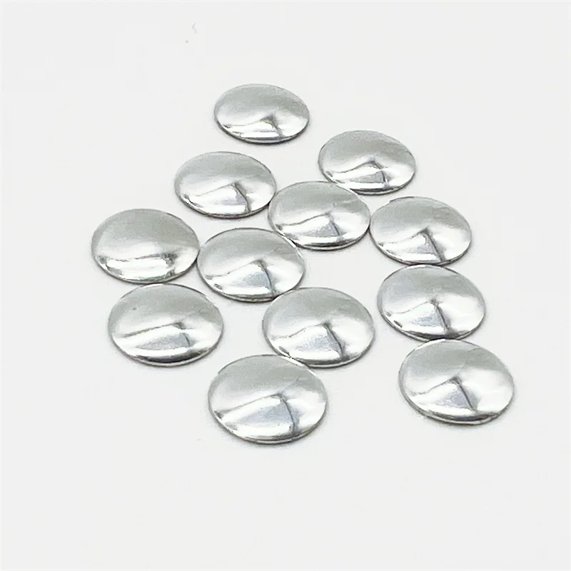 500pcs 7mm Round Silver Flat Back Studs Hotfix Iron On Glue FlatBack DIY Rhinestuds Hot fix Nailheads Accessories