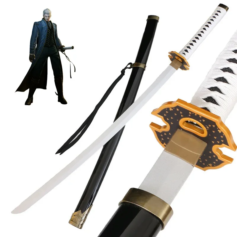 41inch Role Play Game Ghost Cry Enma Demon Bamboo Assembled Sword Cosplay Virgil Nero Katana Weapon 104cm Model