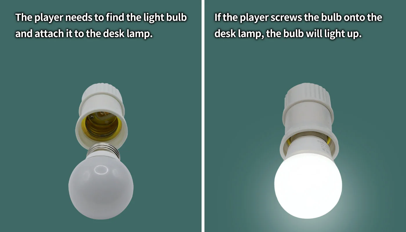 Mysterious Studio Secret Room Escape Game Mechanism Requisiten Elektronisches Puzzle Escape Room Prop superb 1987, GY Bulb Prop – Detail 2