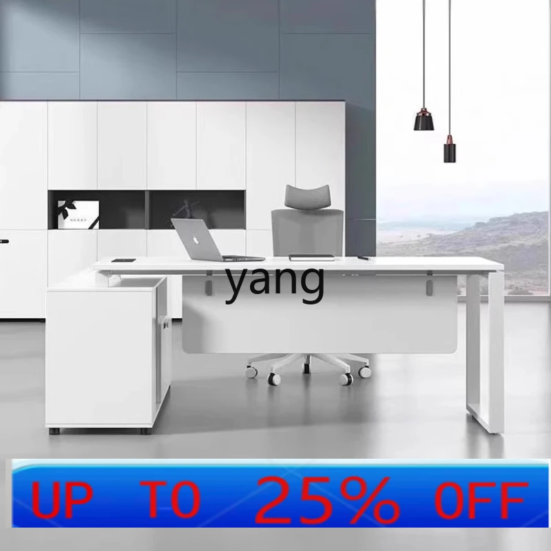 LMMboss desk financial supervisor boss desk light luxury simple modern office desk