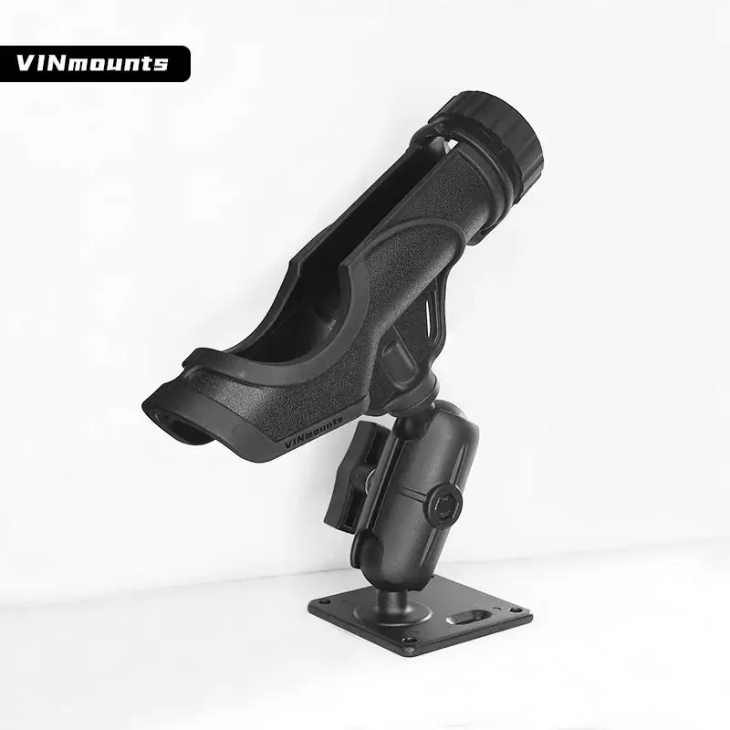 

VINmounts Fishing rod mount VIN-YGDZ-01 with9.5cm Double socket Arm VIN-C-9A and 1.5‘’ ball VESA standard hole spacing VIN-C-004