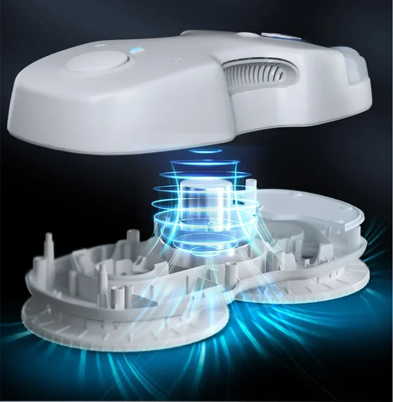 Hutt-limpiador de ventanas con pulverizador de agua C6, 110-240V, completamente automático, Control remoto inteligente, nuevo