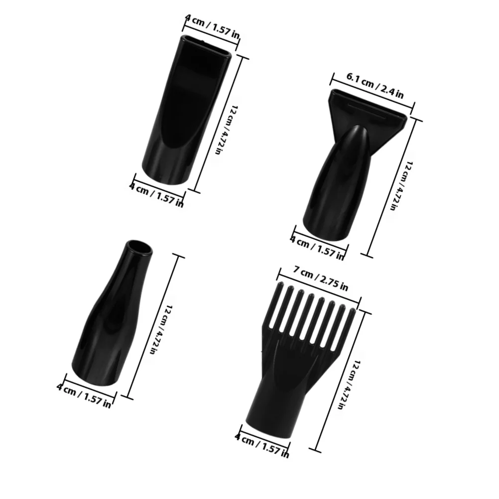 4 قطعة مجفف الشعر الناشر فوهة للحيوانات الأليفة الاستمالة Abs مشط نمط العالمي مجفف للنفخ المرفقات اكسسوارات أداة التصميم