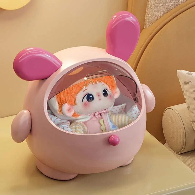 For Labubu Baby Stroller Storage Box Cute Doll Decor Space Module