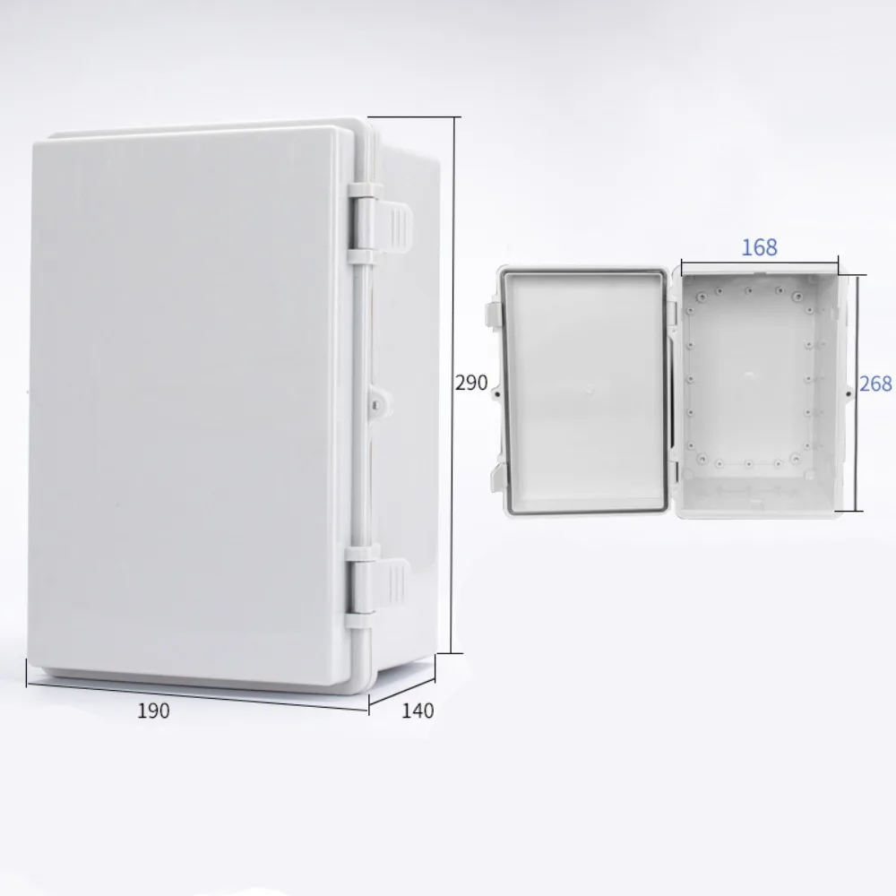

Outdoor Sealed Electrical Plastic Enclosure ABS IP66 Waterproof Distribution Box Transparent Cover with Hasp