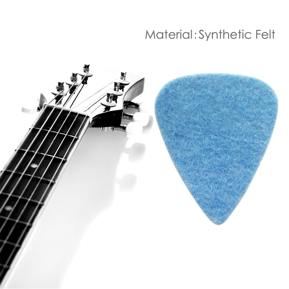 Púas de fieltro para ukelele y guitarra, 8 piezas, multicolor
