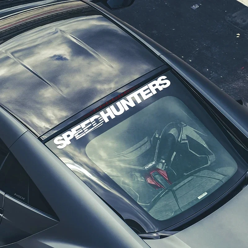 1 PC Speed Hunter Car Stickers High Quality Letter Stickers, Waterproof Front Windshield, DIY, Door Body Accessories