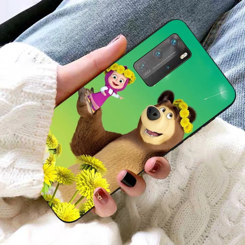 Girl And The Bear Phone Case For Huawei P 8 9 10 20 30 40 50 Pro Lite Psmart Honor 10 lite 70 Mate 20lite