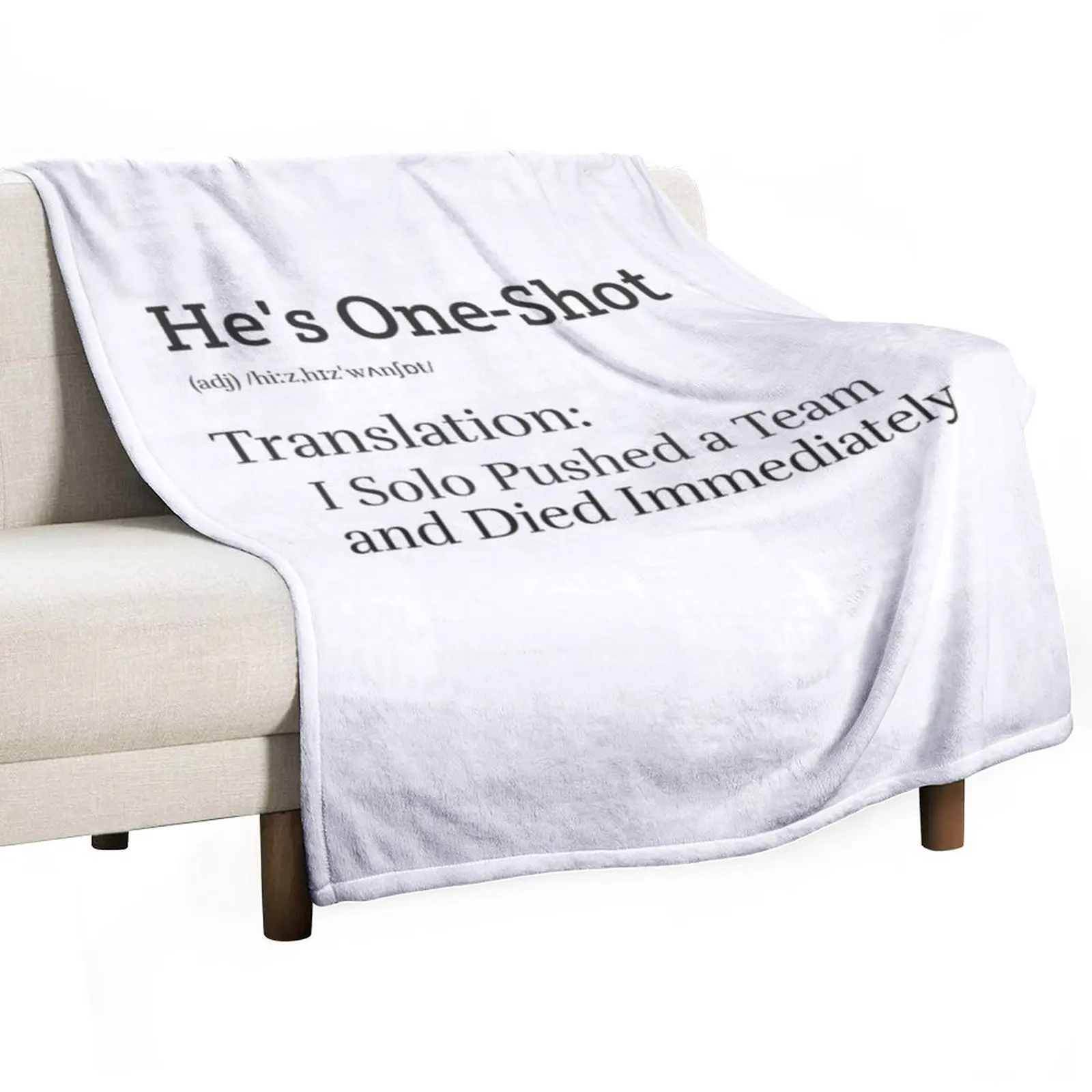 He's One Shot (Light) Throw Blanket Camping Blankets For Bed for winter Summer Decorative Beds Blankets
