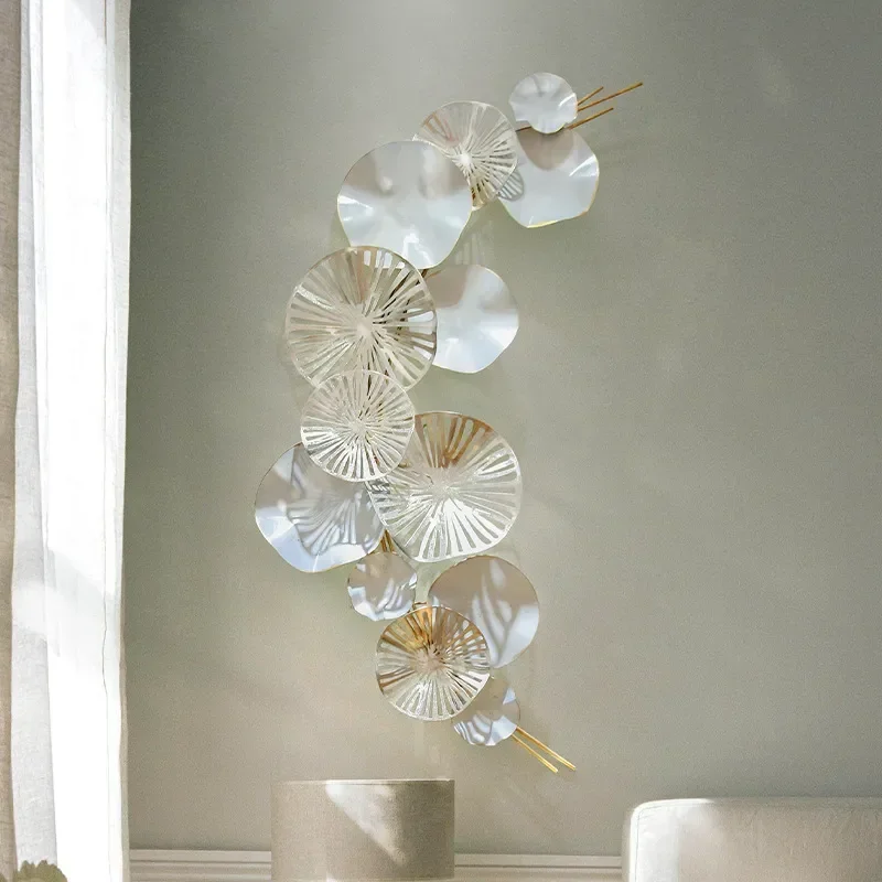 Light Luxury Wrought Iron Wall Decoration Pendant 3D Wall Art Living Room Background Hanging Studio Creative Home Decor