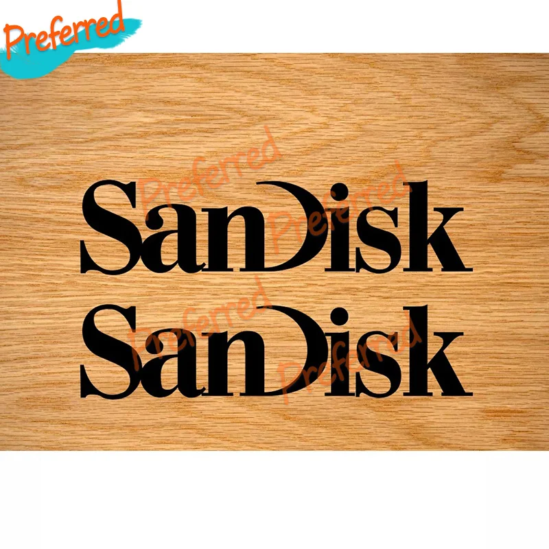 2x Sticker Vinilo Pegatina Decal Vinyl Aufkleber Adesivi Autocollant Sandisks - Customizable in Any Sticker Size -No Background