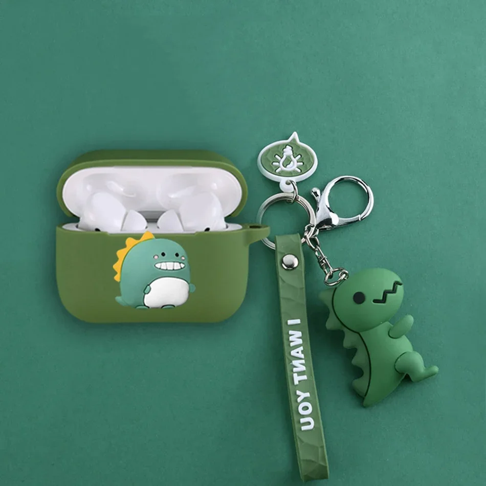 สำหรับ Honor Choice หูฟัง X2/หูฟัง X การ์ตูนไดโนเสาร์/แพนด้าน่ารักหูฟังซิลิโคนป้องกัน Earbudsx1 Fundas