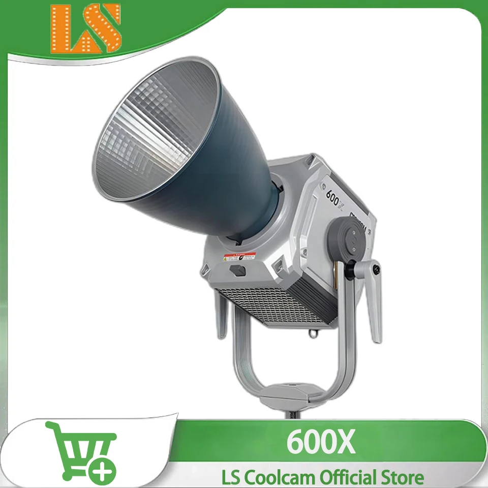 

LS COOLCAM 600X Professional Shooting Light Max. 500W Silent Fill-light for Video Recording / Live Streaming / Photography