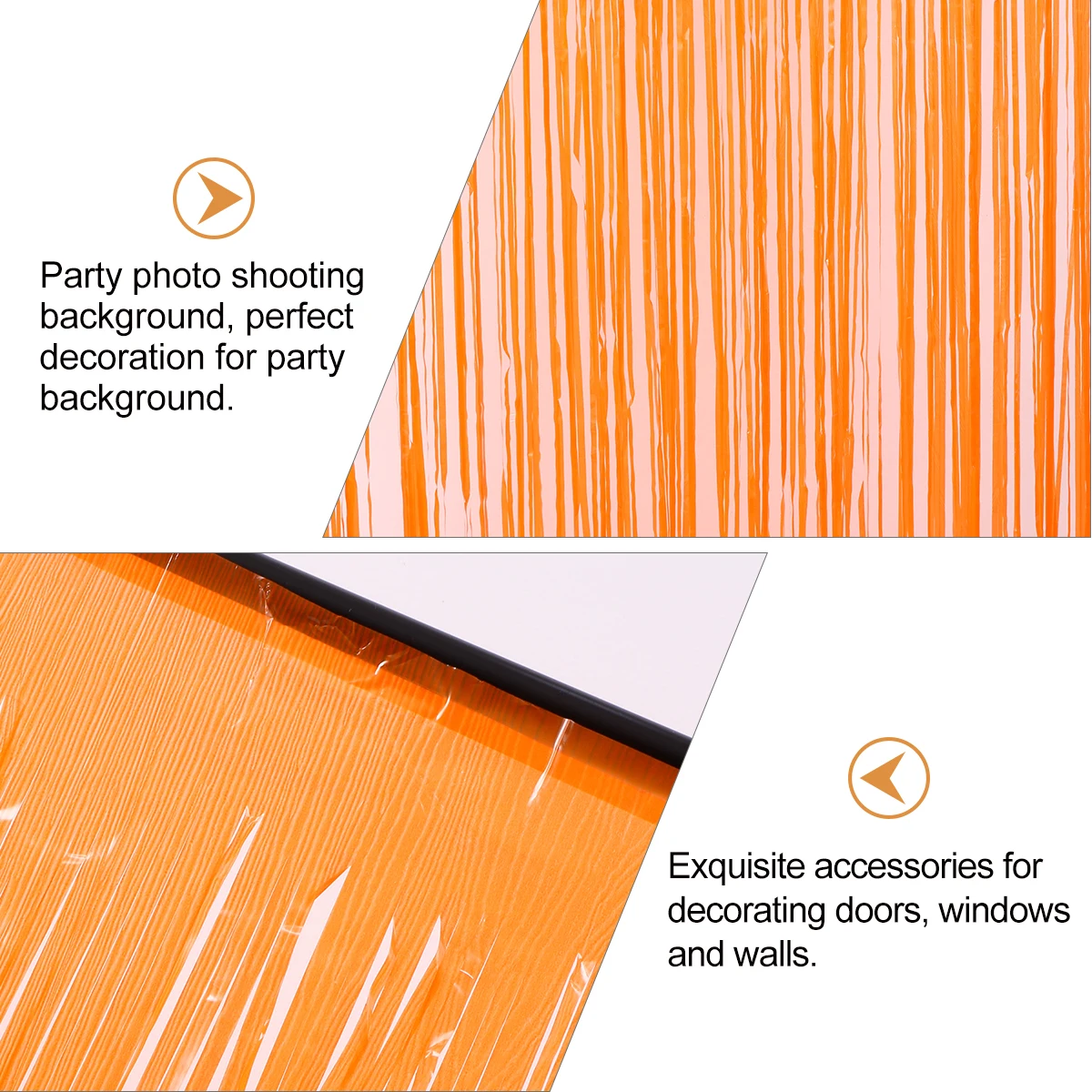 

4pcs Decor For Party Background Wall Door Home Stage Decoration Tassel Curtain Props Layout Separation