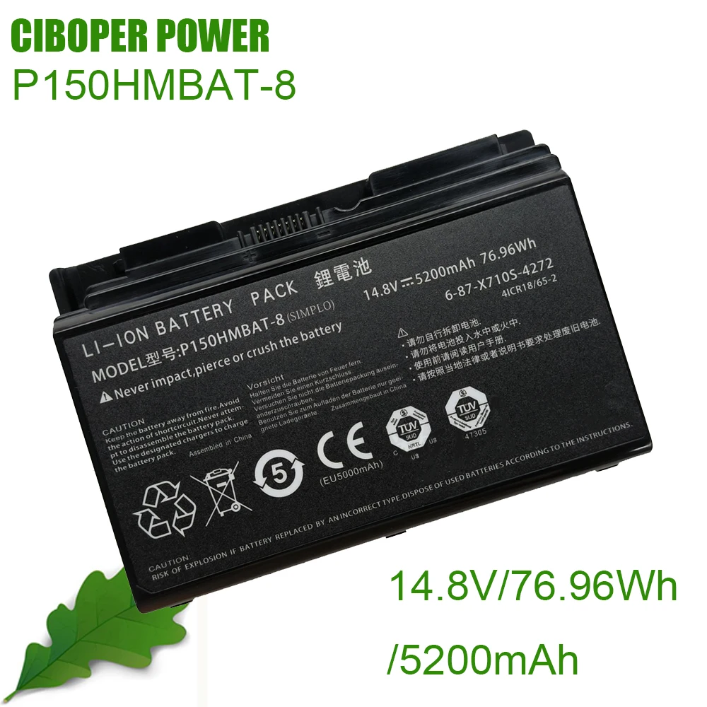 

Аккумуляторная батарея для ноутбука CP, телефон фонарь 6-87-X710S 6-87-X510S для Clevo P150EM P150HM P150SM P151HM1 P151EM1 P170HM, телефон P151SM