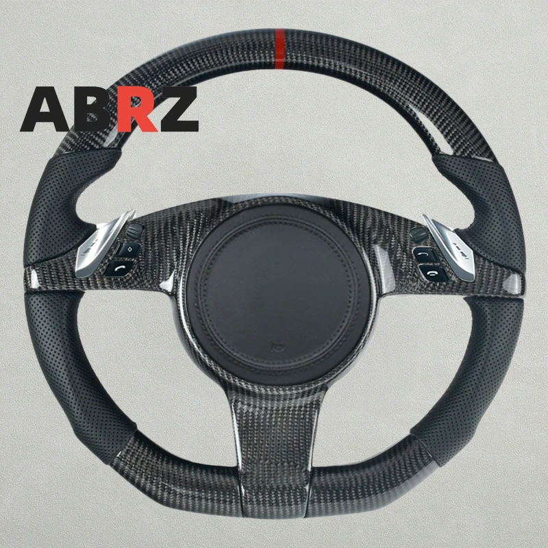 

Carbon Fiber Steering Wheel For Porsche Cayenne Panamera 911 997 991 Car Interior Accessories LED Customized