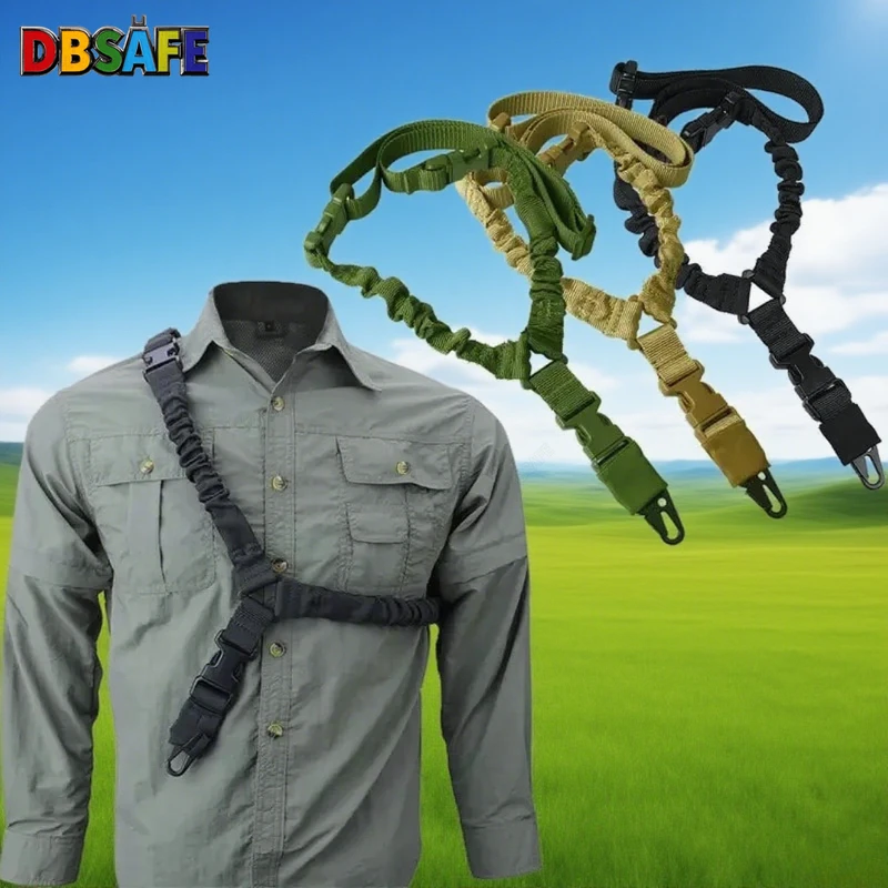 Outdoor Tactical Single Point Bungee Harness Unisex Camo Combat Belt For Hunting Sports Training Military Gear