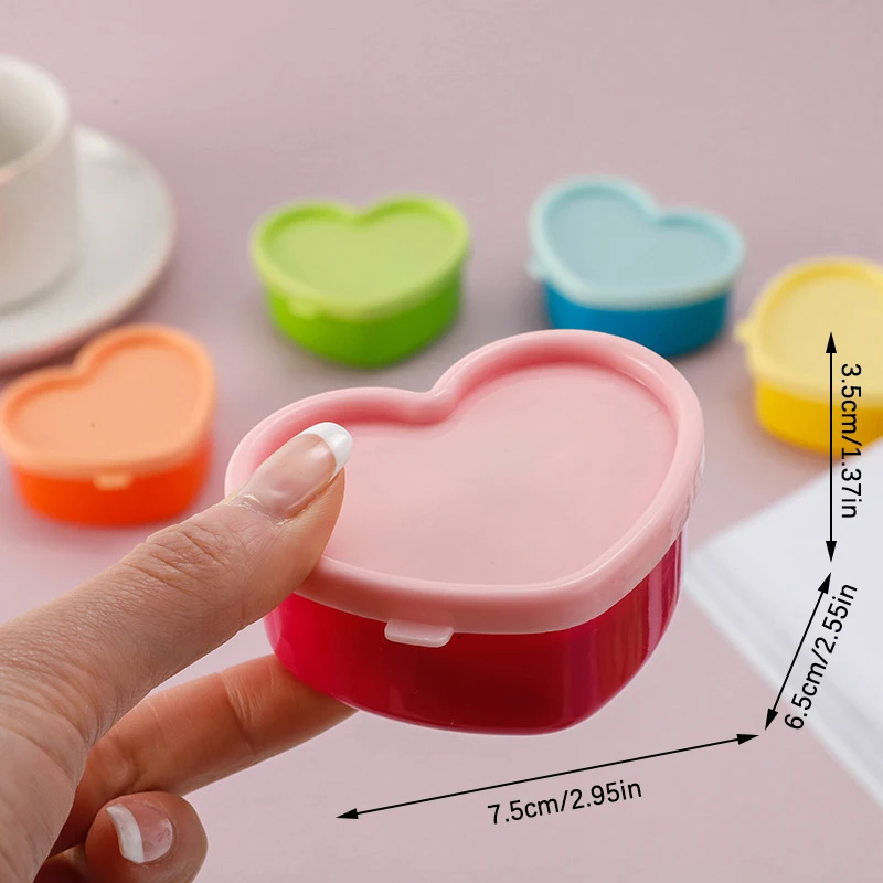 5 Pcs Rainbow Colour Mini Kitchen Spice Storage Box Jam Box Candy Nut Snack Storage Box Desktop Storage Portable Food Container
