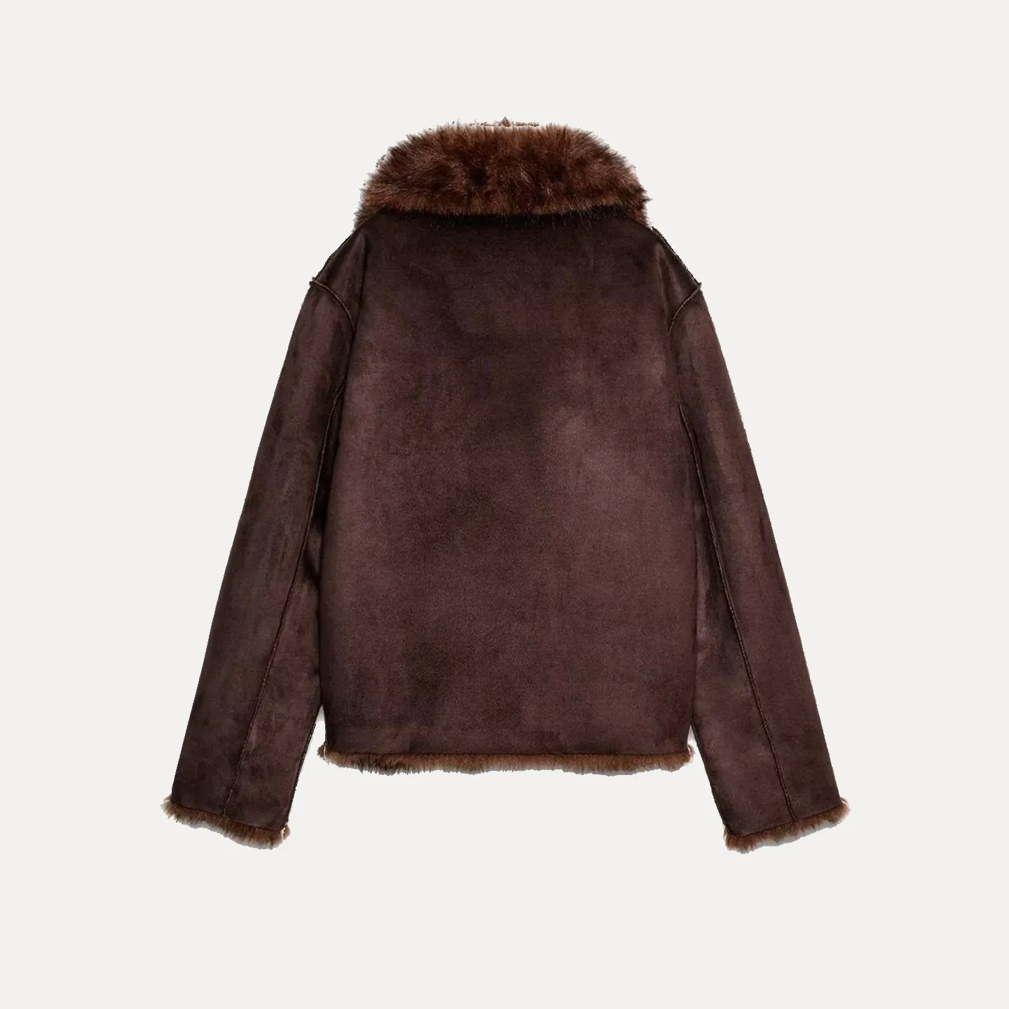 Z Mujer de doble cara Faionable Jaet 2025 Nuevo Sle Commute Wind Prendas de abrigo de elegancia simple Cierre de botón largo Sve