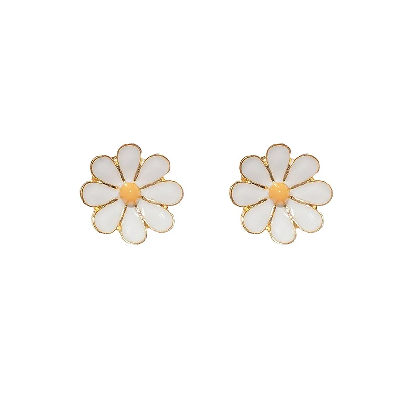 Jea. Angel Flower Earrings For Women Fashion Jewelry Silver Colour Earrings Delicacy Jewelry Gifts Girl Sweet Party Accessories
