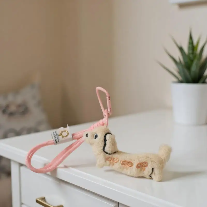 사랑스러운 닥스훈트 봉제 인형 열쇠고리, 열쇠, 가방, 배낭용 매우 부드러운 봉제 인형, 모든 연령대를 위한 감동적인 선물