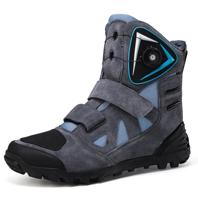 

Motorcycle protective boots men large size four season wear-resistant fashionable high top riding shoes off-road cycling boots