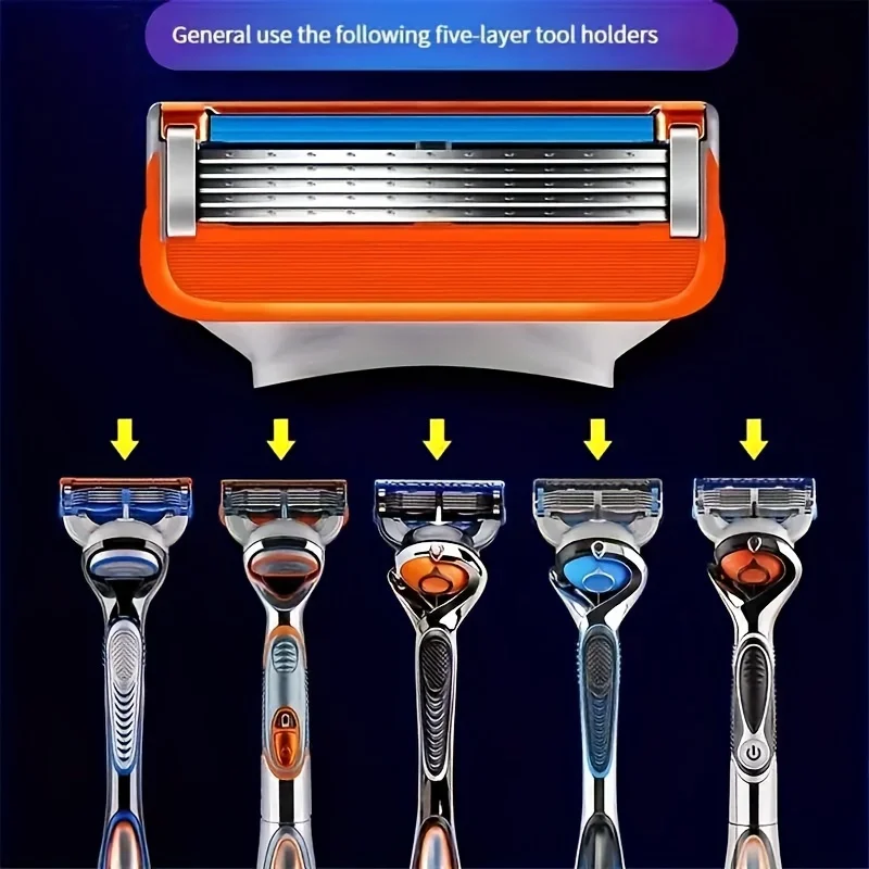 Shaving Razor Blades For Men Smooth Shaving To Shave beard 5 Blades Original Brand Shaving Machine Refills For Face Care