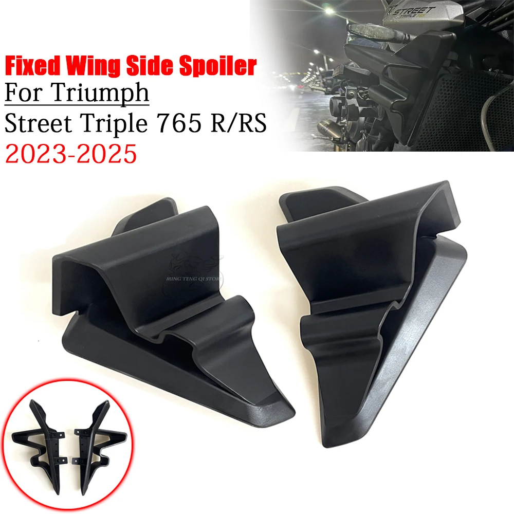 

For Triumph Street Triple 765 R RS 2023-2025 Motorcycle Fairing Side Aerodynamic Winglet Fixed Wing Spoiler