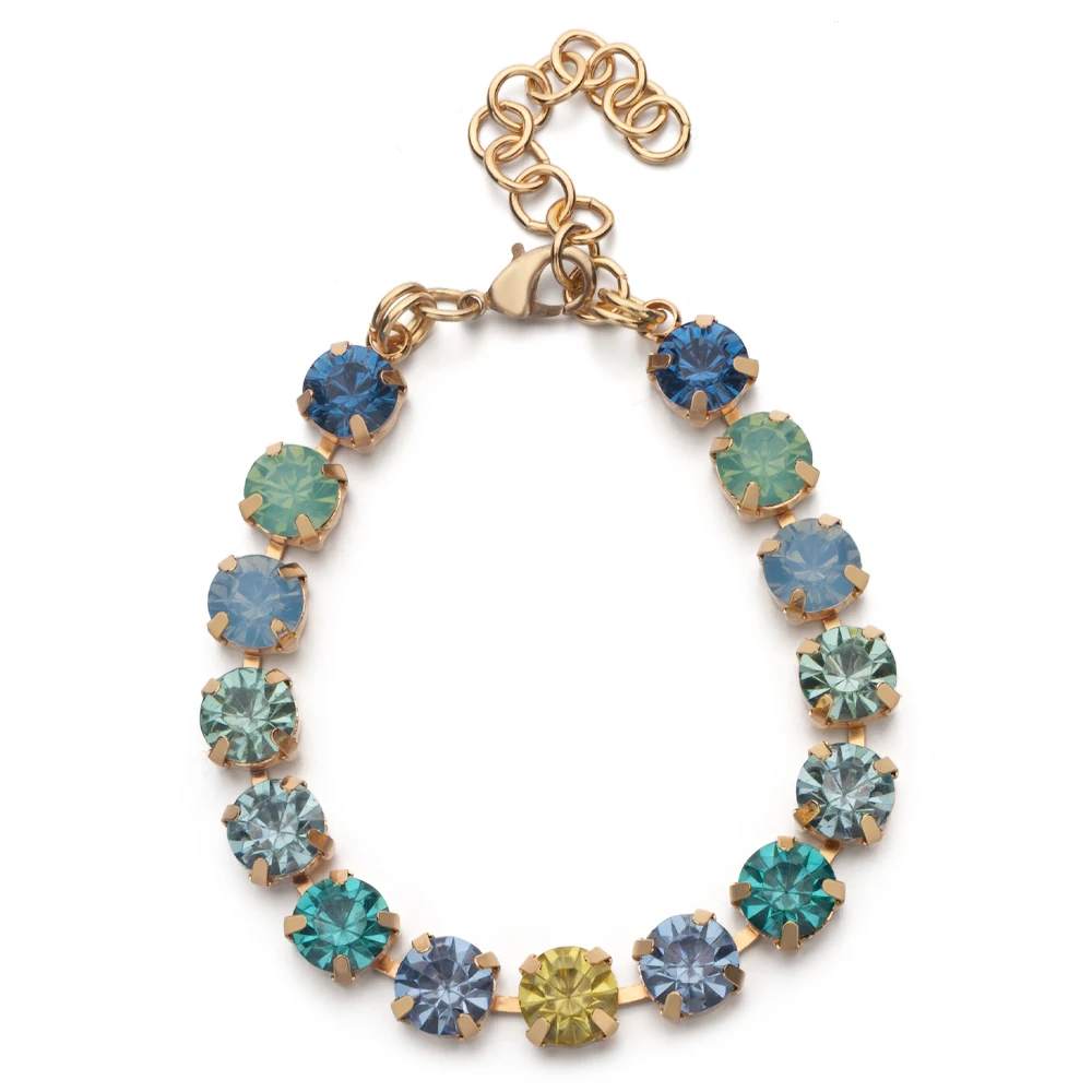Geometric Crystal Beaded Bracelet for Women