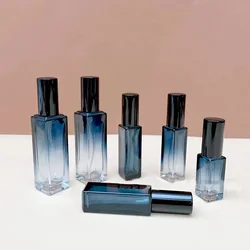 5/9/20ml Perfume Spray Bottle Gradient Blue Empty Glass Atomizer Travel Cosmetic Bottl Sample Vials Refillable Bottles