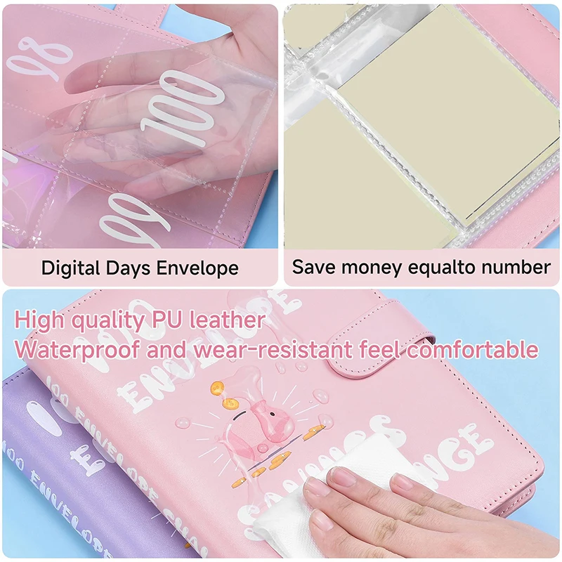 100 Envelope Challenge Budget Binder With Cash Envelopes Easy And Fun Way To Save Money Budget Planner Book For Budgeting