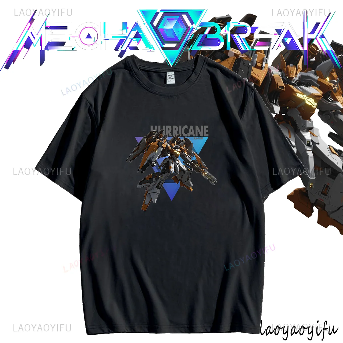 

Новые футболки Play for Free Game Mecha BREAK Trend, крутые топы с принтом Mecha HURRICANE, хлопковая мужская футболка с рисунком, уличная одежда