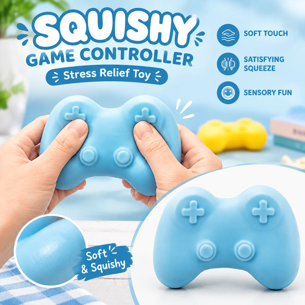 Squishy Mochi Squishies Fidget Toys Stress Relief Slow Rebound Stretch Squishy Toys Stress Ball Game Pad for Kids Gifts 1/8PCS