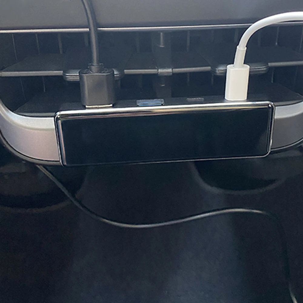 Prolunga USB posteriore per auto per Tesla Model 3 Y X 2022 2021 Hub Splitter USB controllo centrale di conversione 5 porte accessori interni per